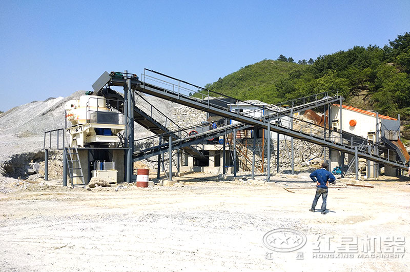 大理石邊角料加工沙子用什么機器？多少錢？現場視頻