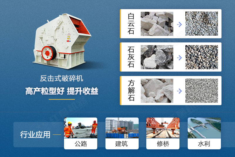 反擊式破碎機應用領域 反擊式破碎機應用領域
