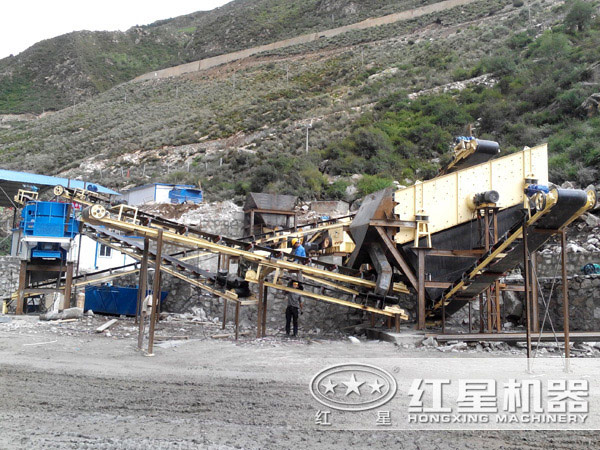 春華秋實，直擊四川涼山時產200噸鵝卵石制砂生產線現場