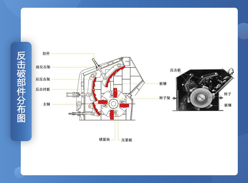 反擊制沙機內部組成部件剖析圖